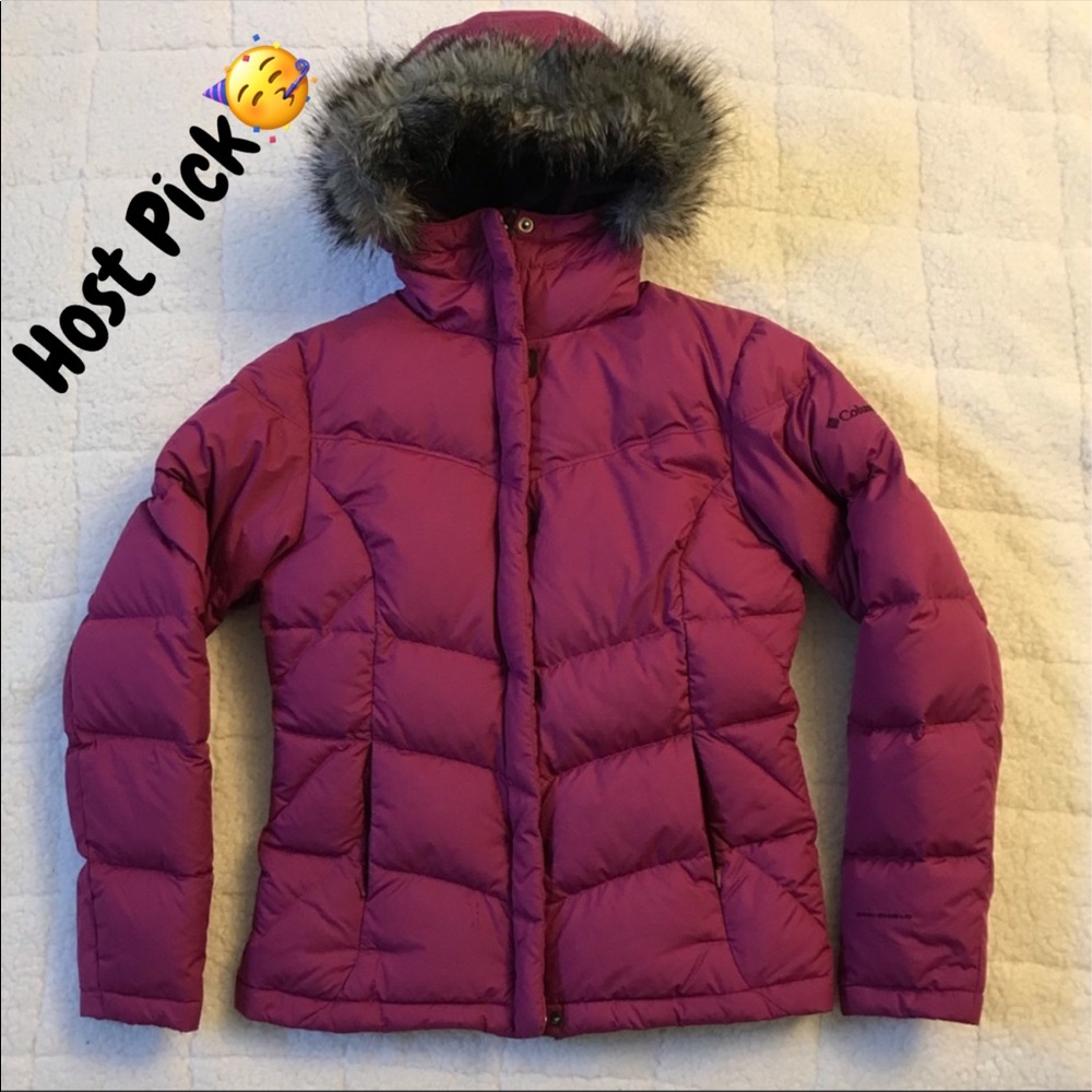 Columbia down-filled quilted puffer snow jacket
